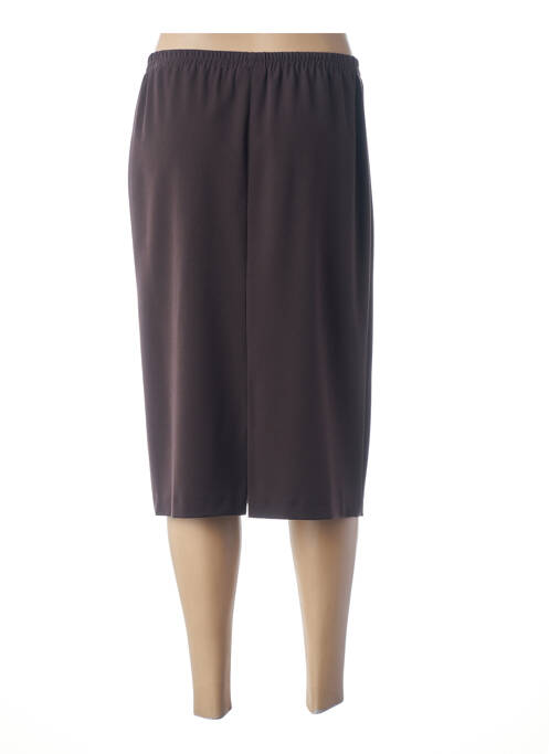 Jupe mi-longue marron FRANCE RIVOIRE pour femme