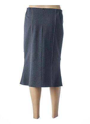 Jupe mi-longue taille élastique gris GUY DUBOUIS femme