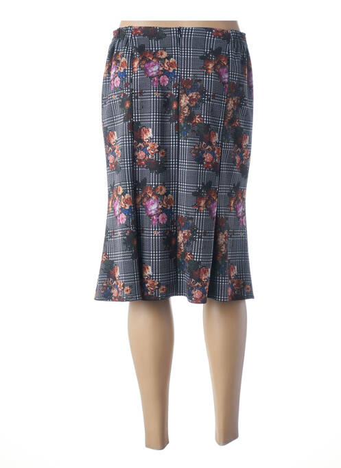 Jupe mi-longue noir GUY DUBOUIS pour femme