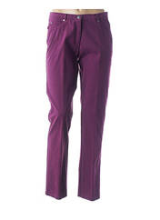 Pantalon slim violet GUY DUBOUIS pour femme seconde vue