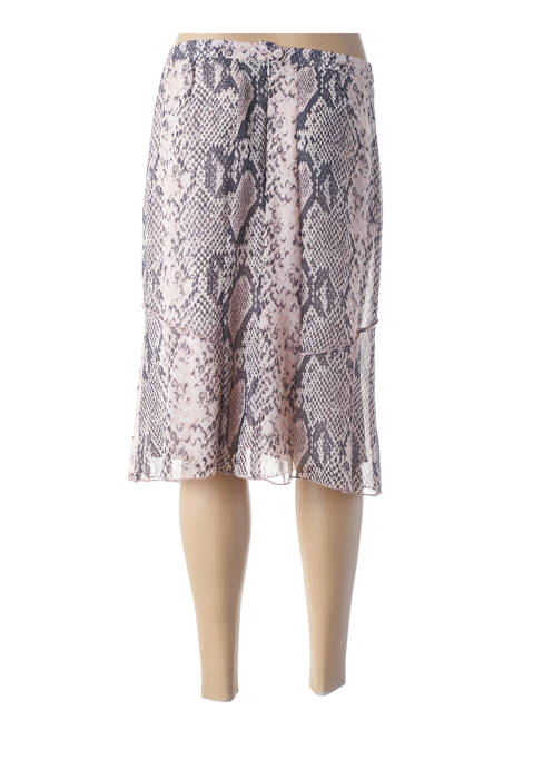 Jupe mi-longue rose GUY DUBOUIS pour femme