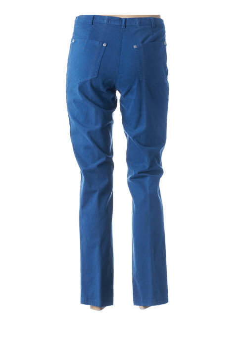 Pantalon droit bleu GUY DUBOUIS pour femme