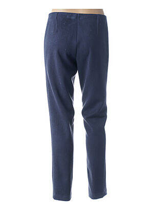 Pantalon droit taille élastique bleu GUY DUBOUIS femme