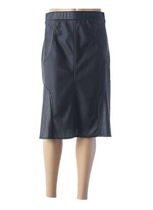 Jupe mi-longue coupe droite noir GUY DUBOUIS femme