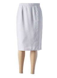 Jupe mi-longue taille haute gris GUY DUBOUIS femme