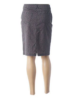 Jupe mi-longue taille haute gris GUY DUBOUIS femme