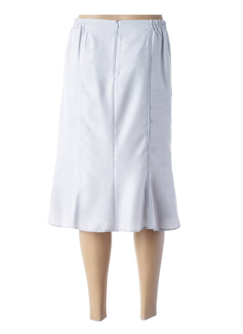 Jupe mi-longue gris GUY DUBOUIS pour femme