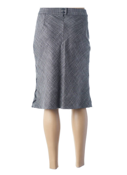 Jupe mi-longue gris GUY DUBOUIS pour femme