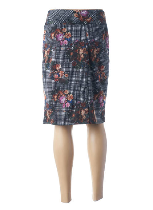 Jupe mi-longue noir GUY DUBOUIS pour femme