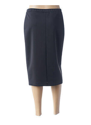 Jupe mi-longue coupe droite noir FRANCE RIVOIRE femme