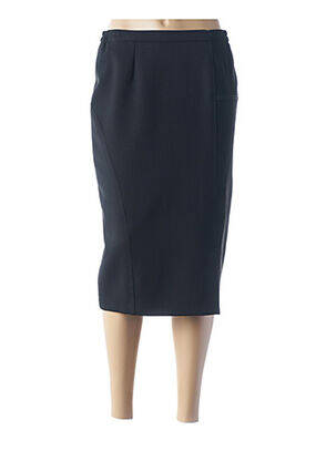 Jupe mi-longue taille haute noir GUY DUBOUIS femme
