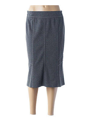 Jupe mi-longue doublure gris GUY DUBOUIS femme