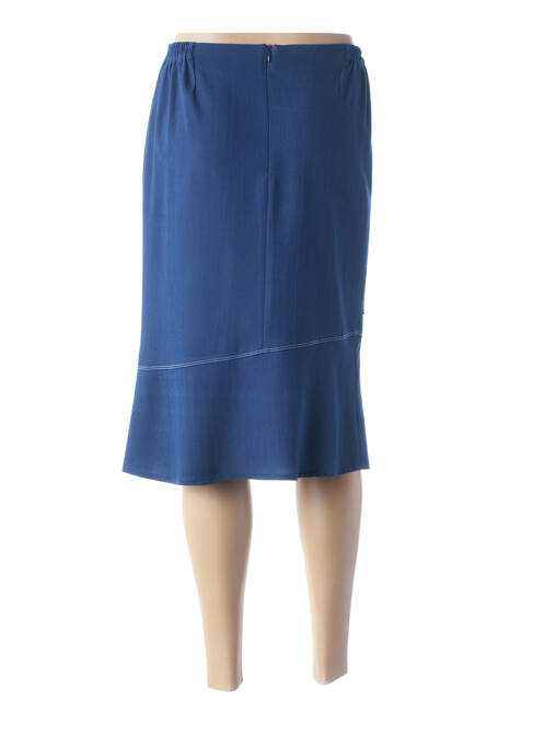 Jupe mi-longue bleu GUY DUBOUIS pour femme