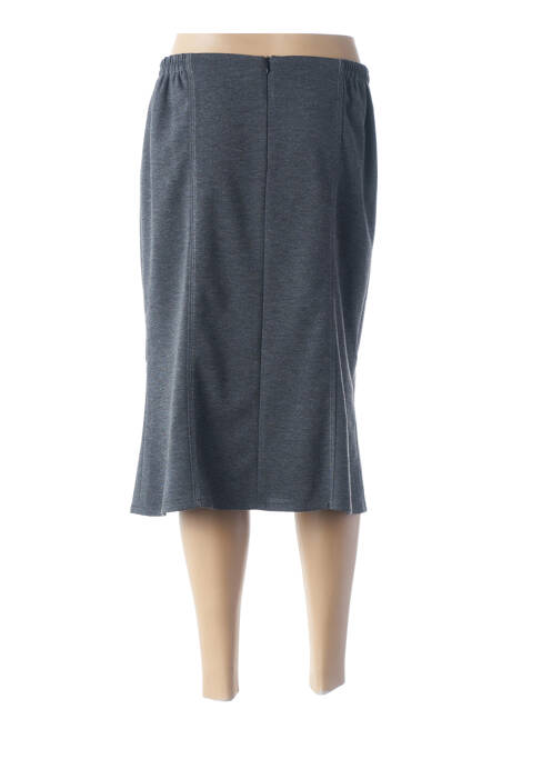 Jupe mi-longue gris GUY DUBOUIS pour femme