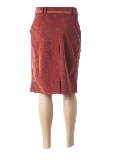 Jupe mi-longue marron MERI & ESCA pour femme