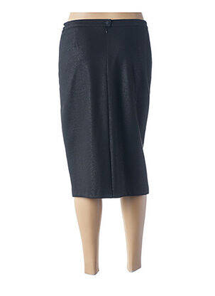 Jupe mi-longue stretch noir GUY DUBOUIS femme