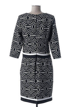 Robe mi-longue manches 3/4 manches 3/4 noir GUY DUBOUIS femme