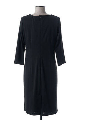Robe mi-longue manches 3/4 manches 3/4 noir GUY DUBOUIS femme