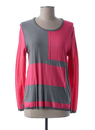 Pull coupe cintrée manches longues rose GUY DUBOUIS femme