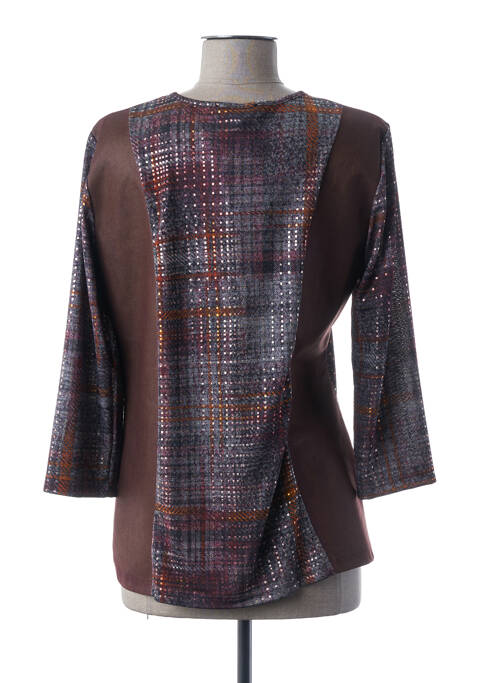 T-shirt marron GUY DUBOUIS pour femme