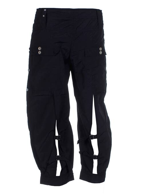 Pantacourt taille élastique noir CATY LESCA femme