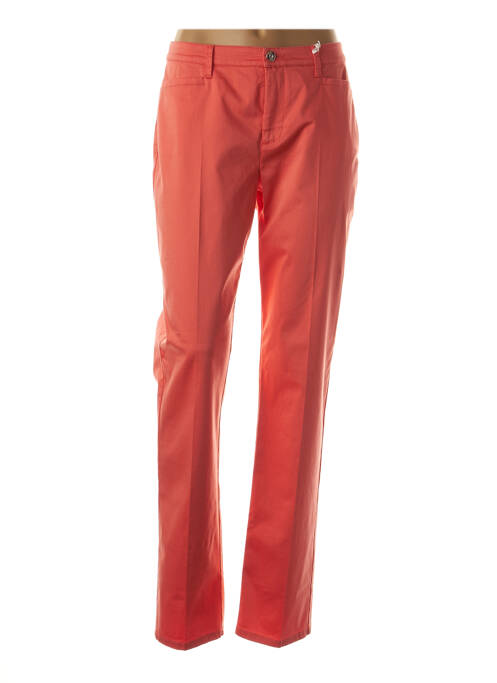 Pantalon droit orange MAC pour femme