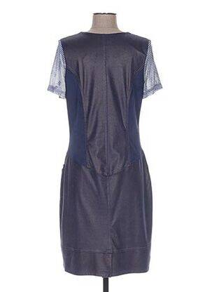 Robe mi-longue manches courtes manches courtes bleu MERI & ESCA femme