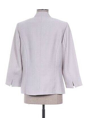 Veste chic poches gris FRANCE RIVOIRE femme