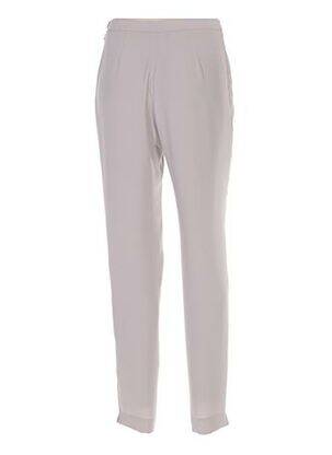 Pantalon droit stretch taille haute beige GUY DUBOUIS femme
