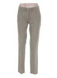 Pantalon slim stretch taille normale vert GUY DUBOUIS femme