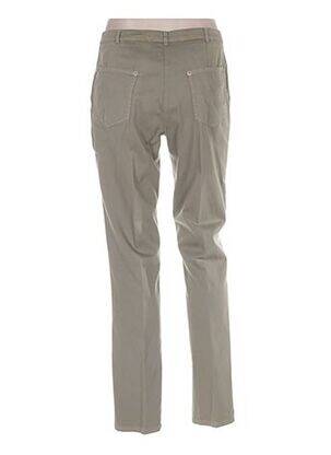 Pantalon slim stretch taille normale vert GUY DUBOUIS femme