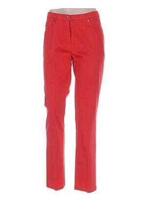 Pantalon slim taille basse taille basse rouge MERI & ESCA femme