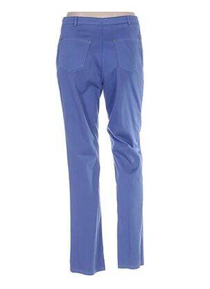 Pantalon slim taille basse taille basse bleu FRANCE RIVOIRE femme