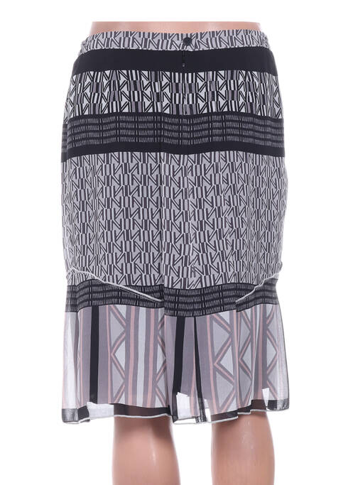 Jupe mi-longue doublure gris FRANCE RIVOIRE femme