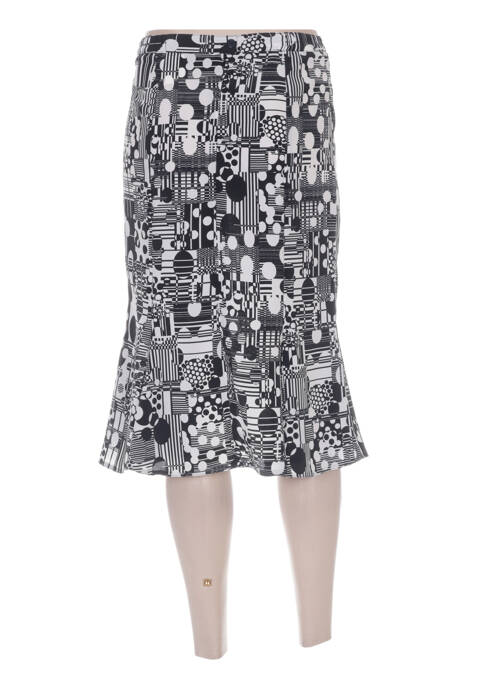 Jupe mi-longue noir GUY DUBOUIS femme