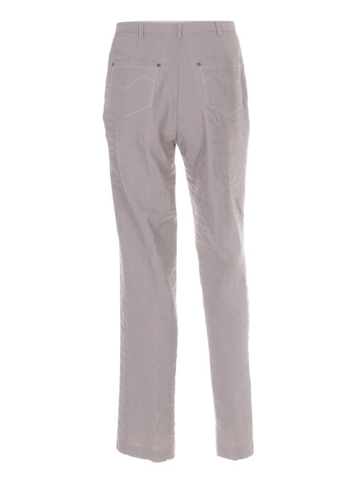 Pantalon droit beige FRANCE RIVOIRE pour femme