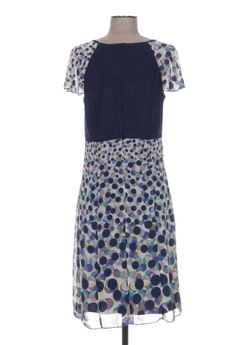 Robe mi-longue bleu FRANCE RIVOIRE pour femme