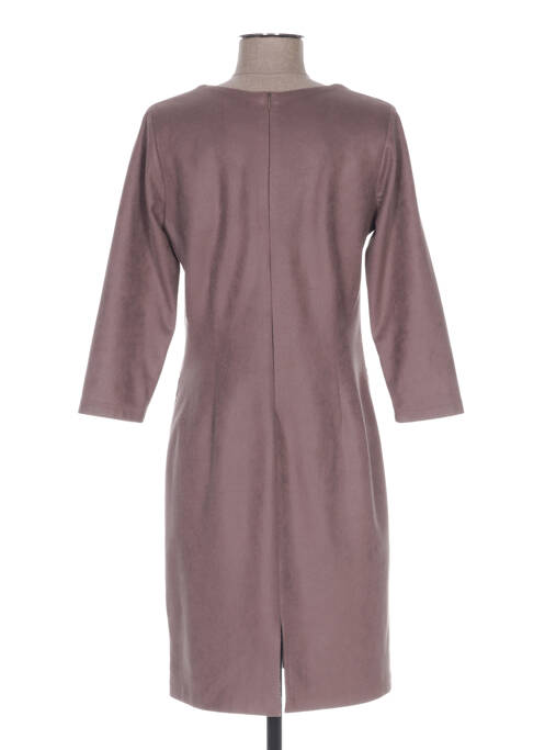 Robe mi-longue marron GUY DUBOUIS pour femme