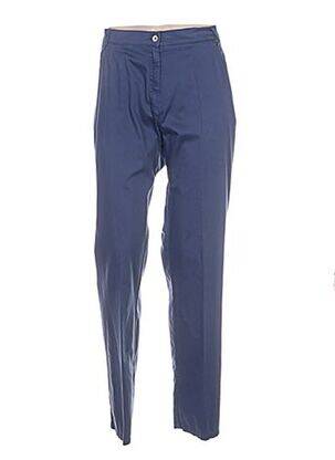 Pantalon droit bleu GUY DUBOUIS femme