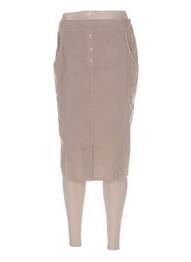 Jupe mi-longue beige MERI & ESCA femme