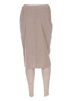 Jupe mi-longue beige MERI & ESCA femme