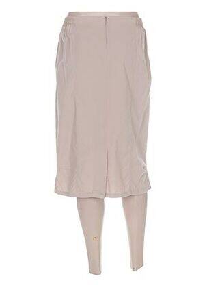 Jupe mi-longue beige GUY DUBOUIS femme