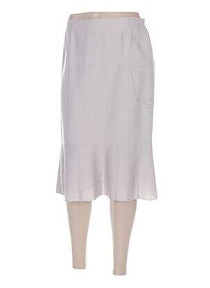 Jupe mi-longue gris FRANCE RIVOIRE femme