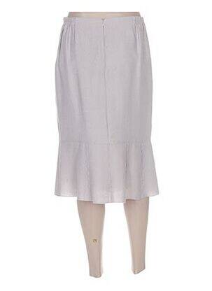 Jupe mi-longue gris FRANCE RIVOIRE femme