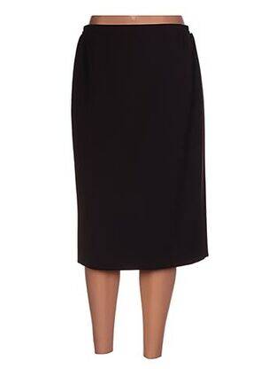 Jupe mi-longue marron FRANCE RIVOIRE femme