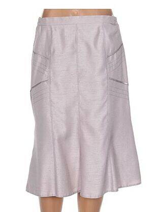 Jupe mi-longue rose FRANCE RIVOIRE femme