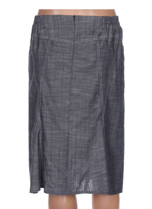 Jupe mi-longue bleu GUY DUBOUIS pour femme