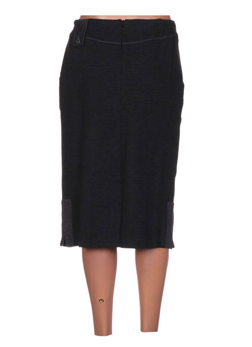 Jupe mi-longue gris GUY DUBOUIS pour femme