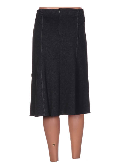 Jupe mi-longue gris GUY DUBOUIS pour femme