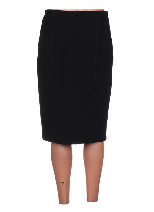 Jupe mi-longue noir GUY DUBOUIS pour femme
